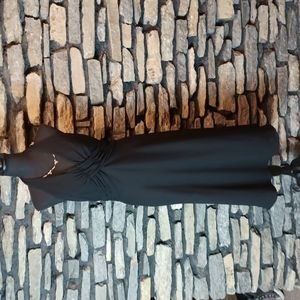 Jones New York black halter style dress sz 10